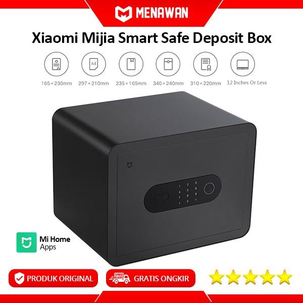 Xiaomi Mijia Smart Safe Deposit Box Fingerprint Safety Box Brankas