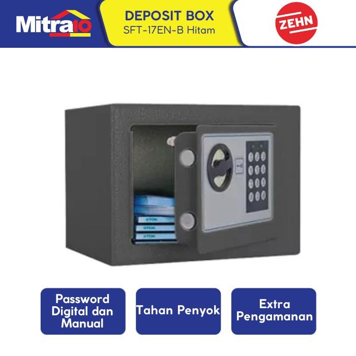 Zehn SFT-17EN-B 170X230X170 Black Safe / Brankas