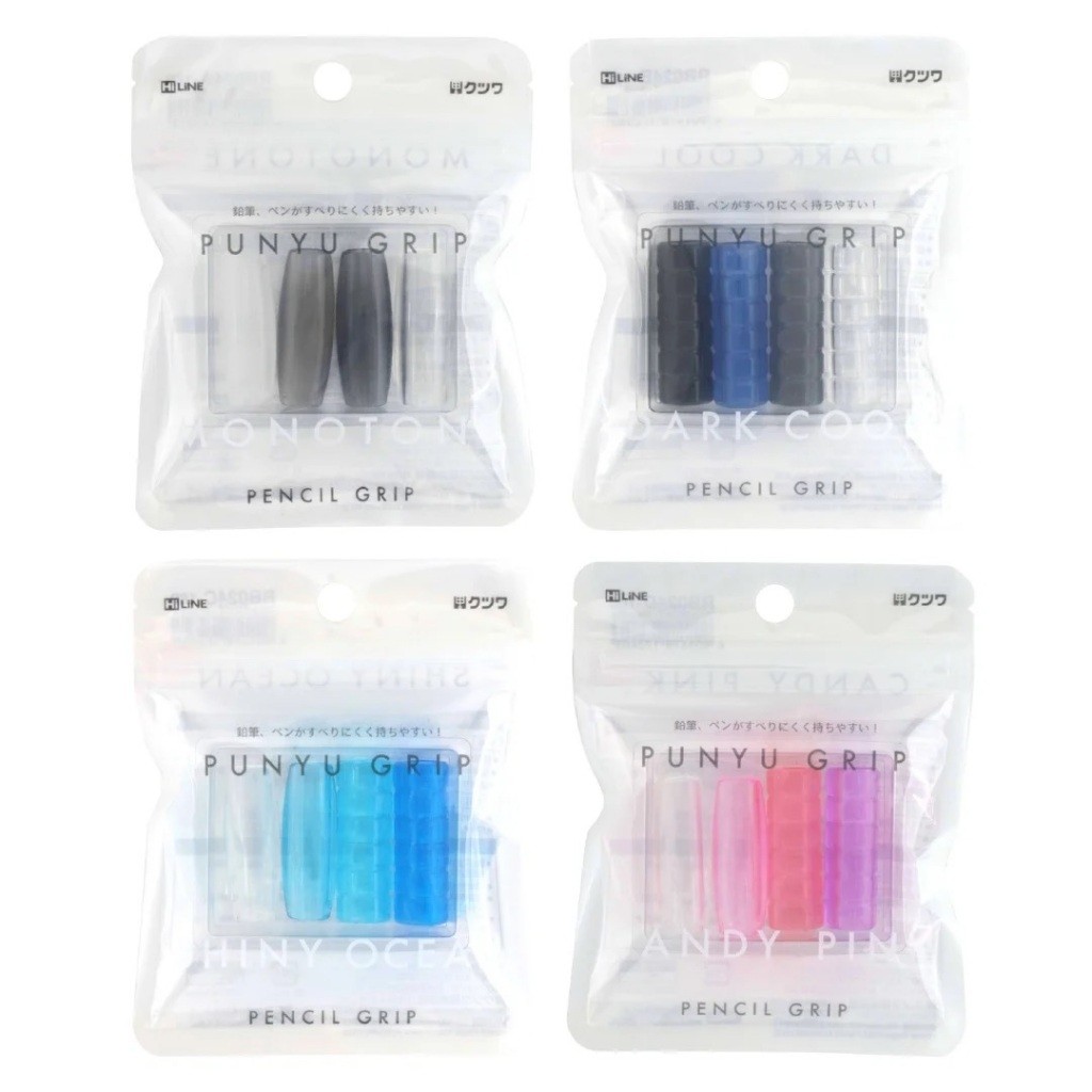 

UM1 Kutsuwa Punyu Pencil Grip Triangular Circular Elastomer Rubber Grip Handle Untuk Pensil Pulpen
