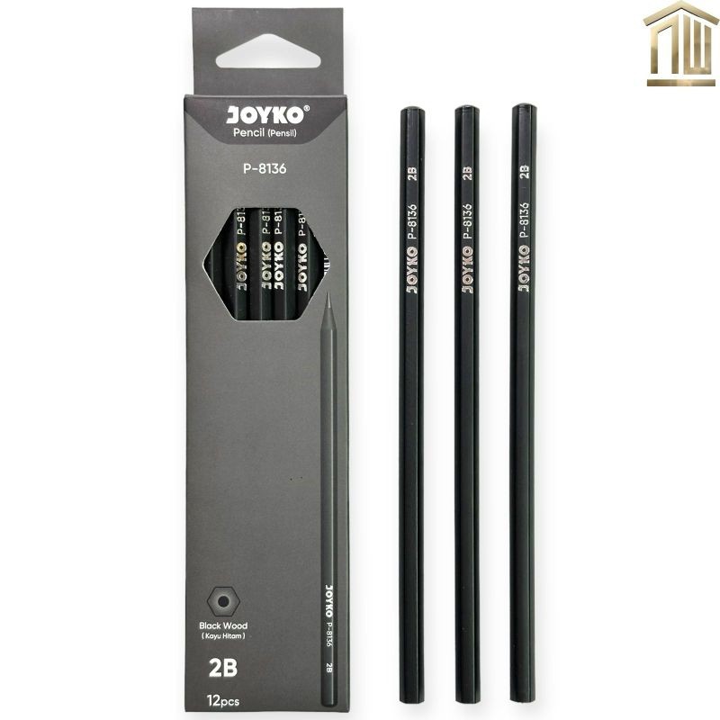 

UM1 Pensil 2B Joyko Kayu Hitam P-8136 (12 Pcs)