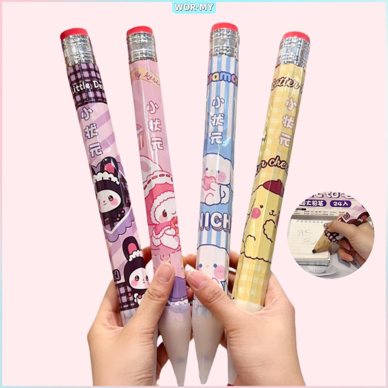 

UM1 WORMYPensil Jumbo Kreatif Pensil Lucu Pensil Besar Baru Kartun
