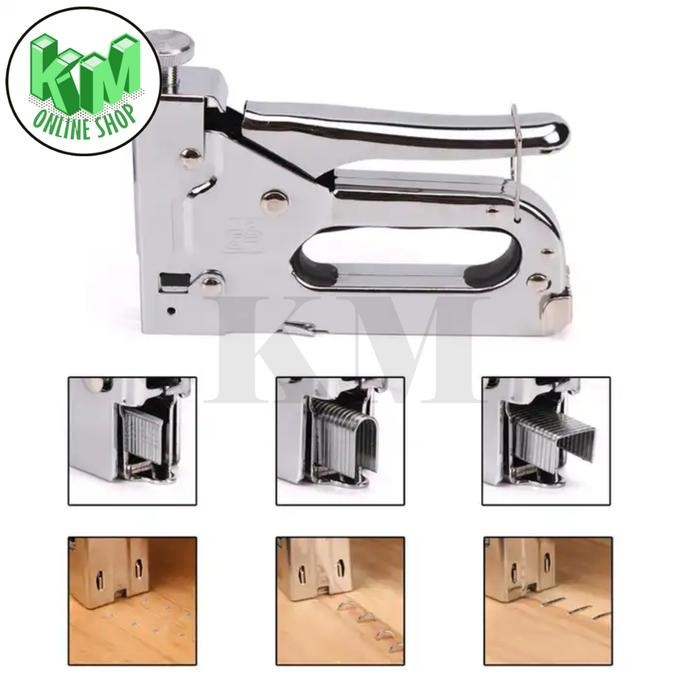 

WOLD - Stapler Gun 3 In 1 Staples Tembak Gun Tracker 3 Way Staples Gun