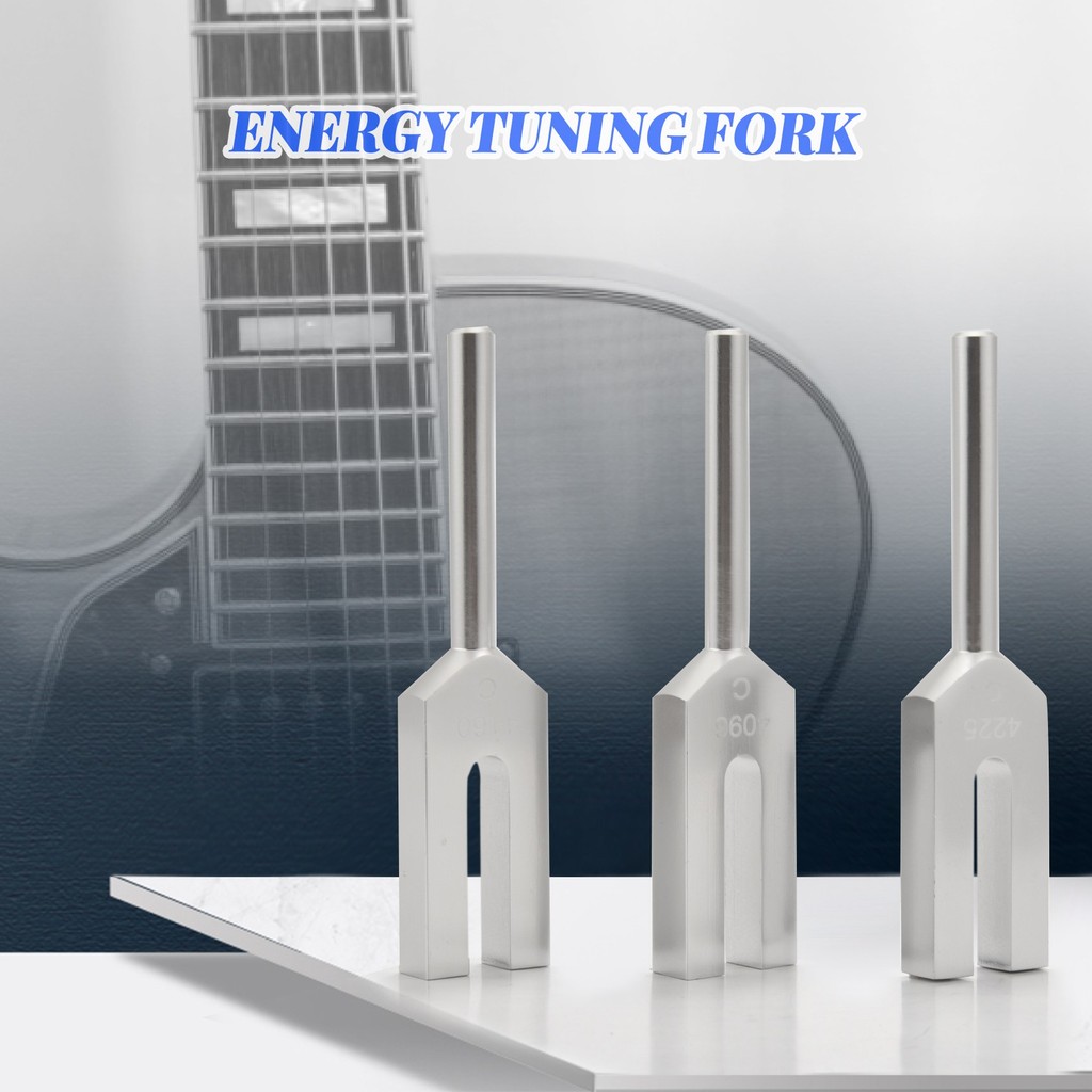 4Pcs/Set Aluminum Alloy Angel Crystal Tuning Fork 4096Hz/4160Hz/4225Hz Energy Tuning ForkJAS
