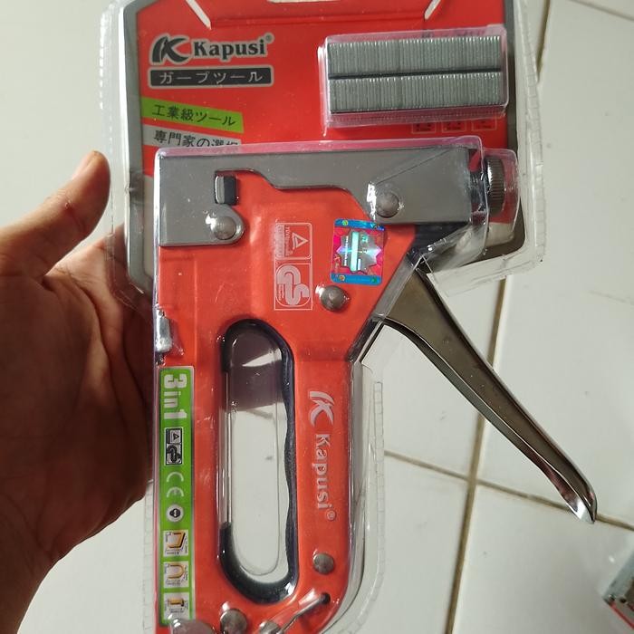 

WOLD - Staples Tembak 3 Model Lurus Kotak Bulat 4-14mm isi steaples