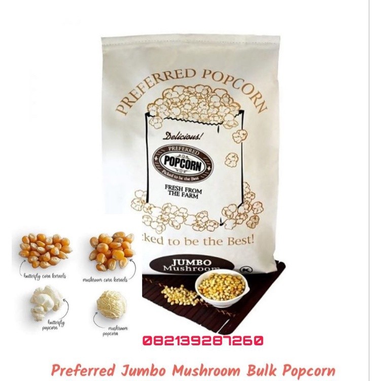 

Jagung Popcorn Jumbo Mushroom 1kg USA Fresh From Farm