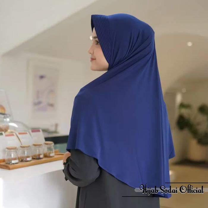 Nayyir- Hijab Bergo Hamidah Jersey Ukuran L