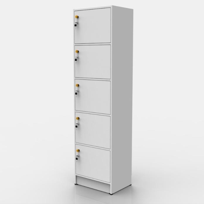 

Rak Lemari Susun 5 Minimalis Loker Kayu Serbaguna Aufa Dengan Kunci Pintu - Putih - Furniture Kantor