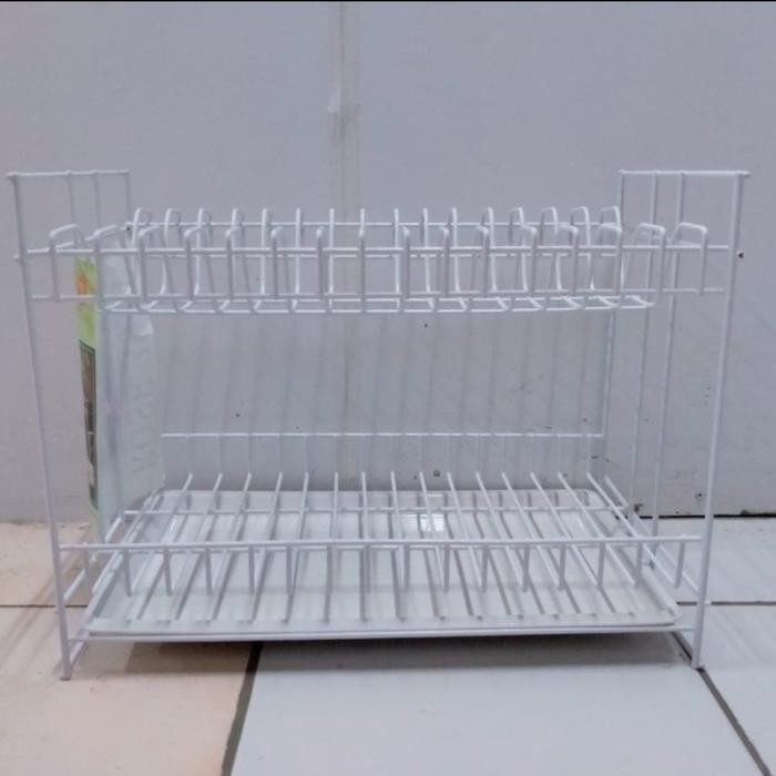 SIMBASUN : RAK PIRING KAWAT SUSUN 2 + NAMPAN ROSE 394 T SIMBA SUN