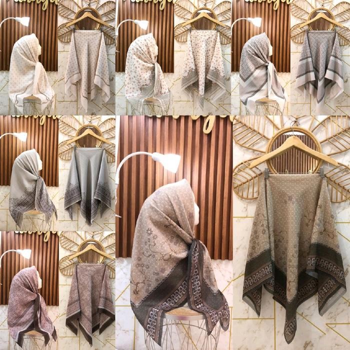 murah- ( SERIES MOCCA,CREAM,LATTE,BROWN )SEGIEMPAT VOAL MOTIF PREMIUM SEGIEMPAT MOTIF VOAL