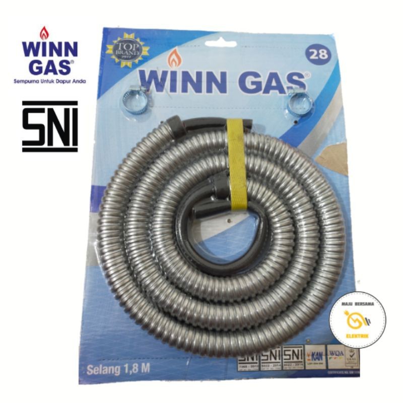 Selang Gas Flexi 1,8 M Winn Gas / Selang Kompor Gas / Selang Regulator kompor gas / Selang Gas Winn