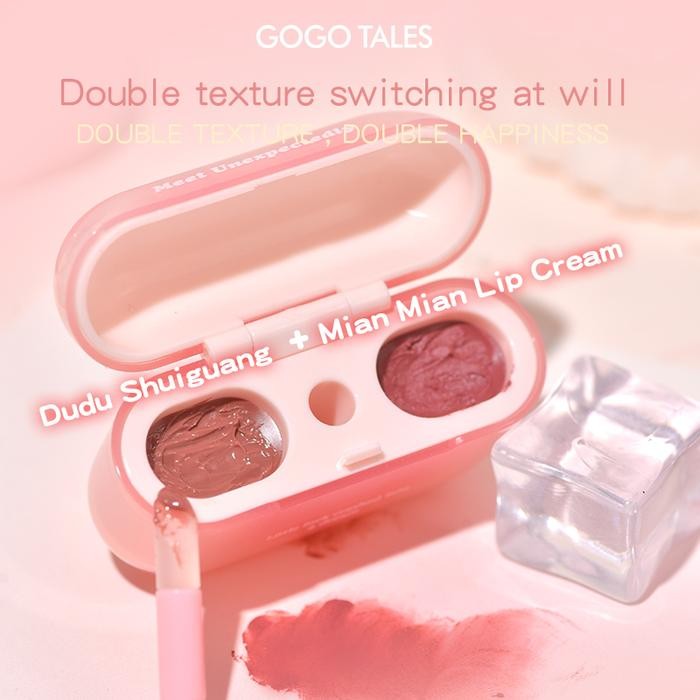 [Bpom]Gogo Tales Lippods Lipstik Cloud Sense Dual Colour Lipcream Lip Matte Velvet Lipstick Lip Tint