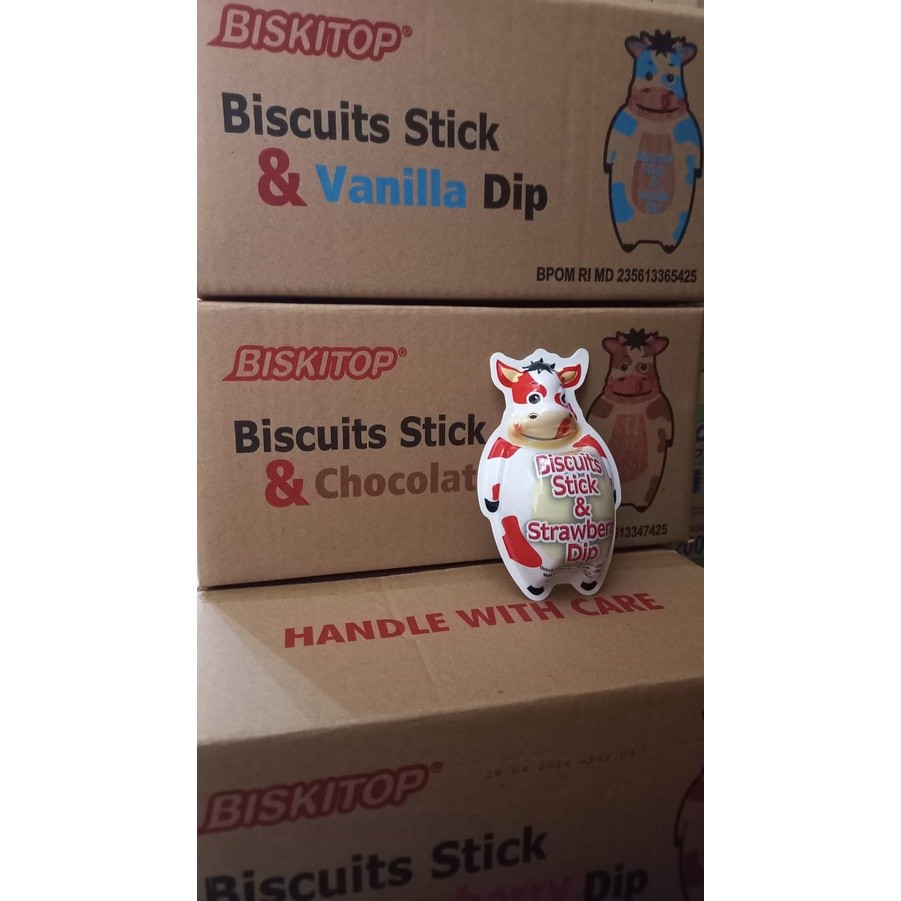 

Dapur Joglo Biskitop Dipping Stick Sapi 28 Gram 1 Dus Isi 30 Pcs