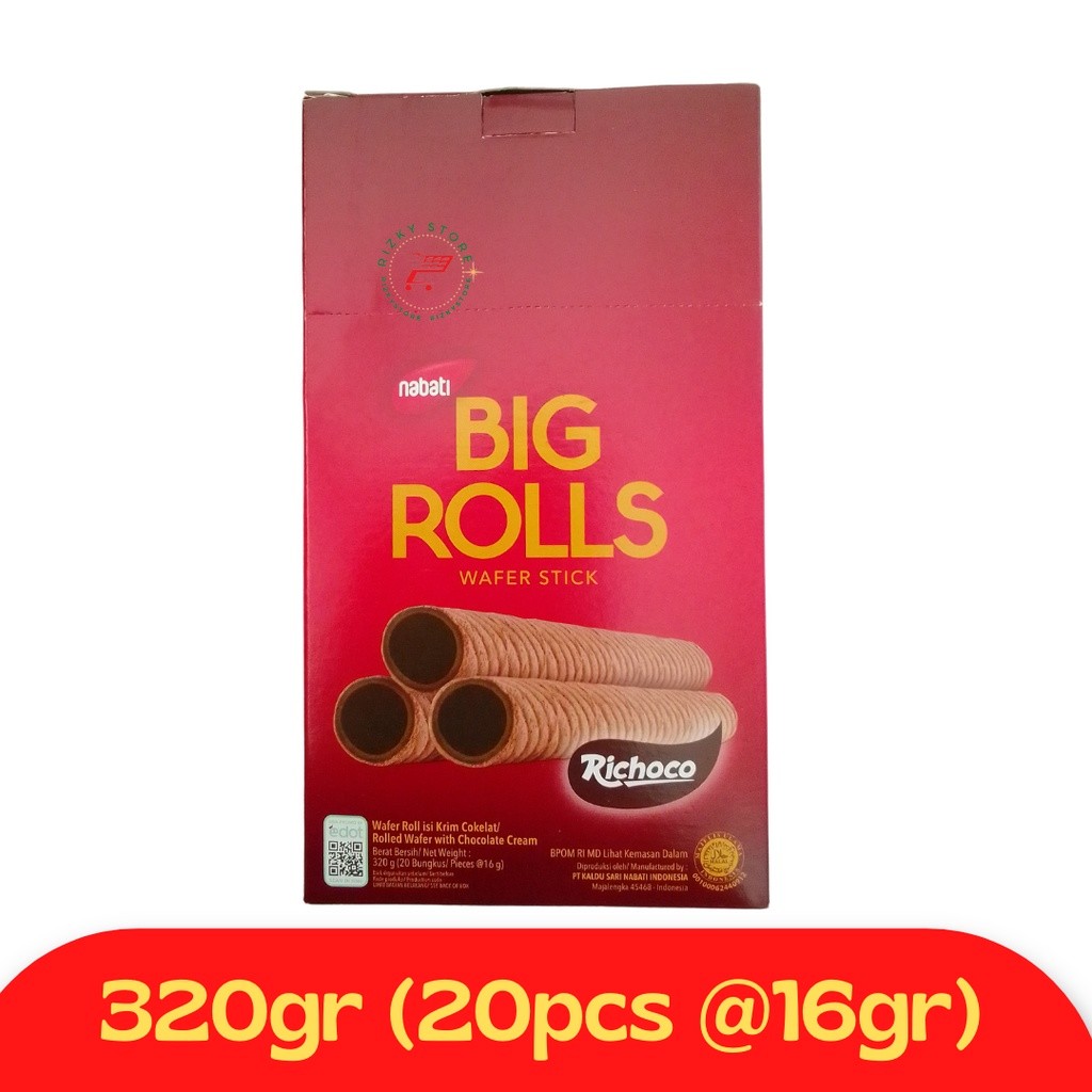

Dapur Joglo Big Rolls Nabati Richoco Keju 320Gr (20Pcs @16Gr) Snack Surabaya