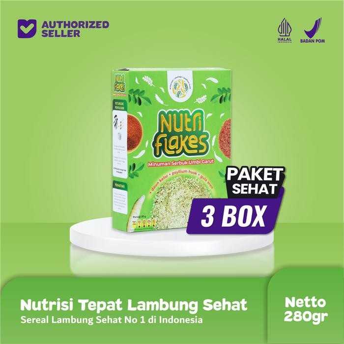 

EatFr3sh- PAKET 3 BOX NUTRIFLAKES - SOLUSI ATASI ASAM LAMBUNG DAN MAAG
