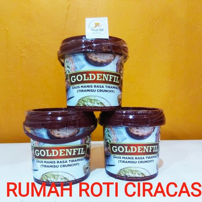 

EatFr3sh- GOLDENFIL TIRAMISU CRUNCHY 1KG TIRA CRUNCY 1 KG ISIAN OLEH ROTI
