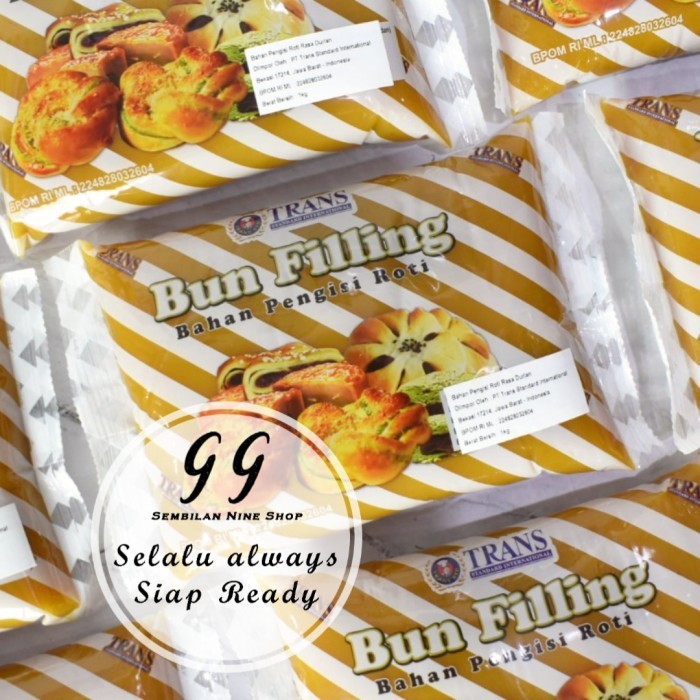 

EatFr3sh- TRANS Bun Filling DURIAN 1 Kg Selai Roti DUREN Mooncake Pia Bakpia Pau