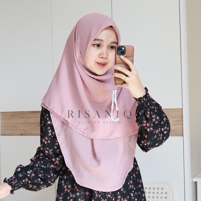 cantikk- Haira Scarf By Risaniq Hijab Persegi Oval Ekslusif Basic Hijab Square Oval Simple Anti