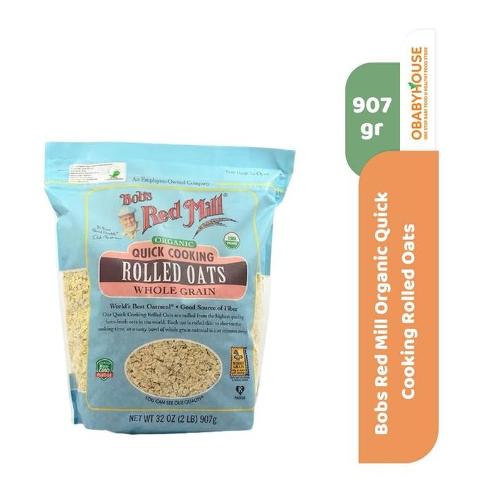 

EatFr3sh- Bobs Red Mill Organic Quick Cooking Rolled Oats 907 gr