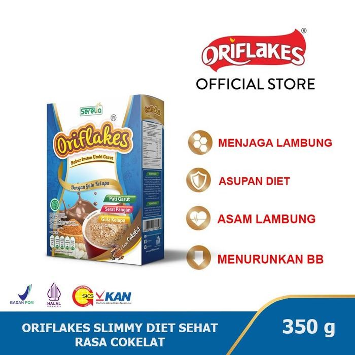 

EatFr3sh- Oriflakes bubur sereal slimmy diet solusi asam lambung 350 gr - coklat