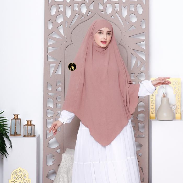 syukron- French Khimar Syari Crinkle AirFlow HQ Instan