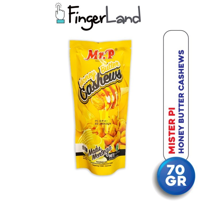 

EatFr3sh- MR. P Honey Butter Cashew 70 Gr Kacang Mete Madu Mentega