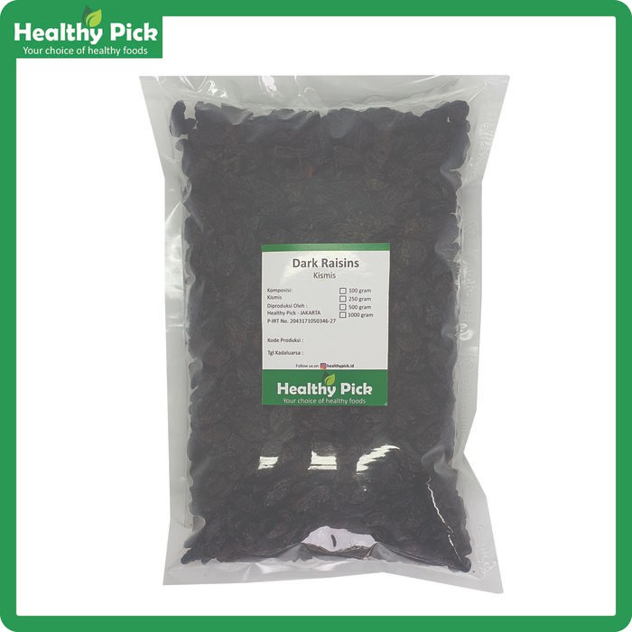 

EatFr3sh- Kismis Hitam Dark Raisin 1 Kg Dried Black Seedless Raisins PREMIUM