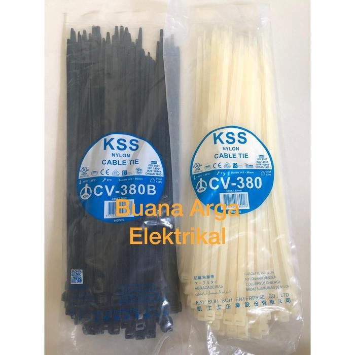 

Kabel Ties Cv-380 Cv 380 X 7,6 Kss Warna Putih/Hitam @100Pcs Cv380