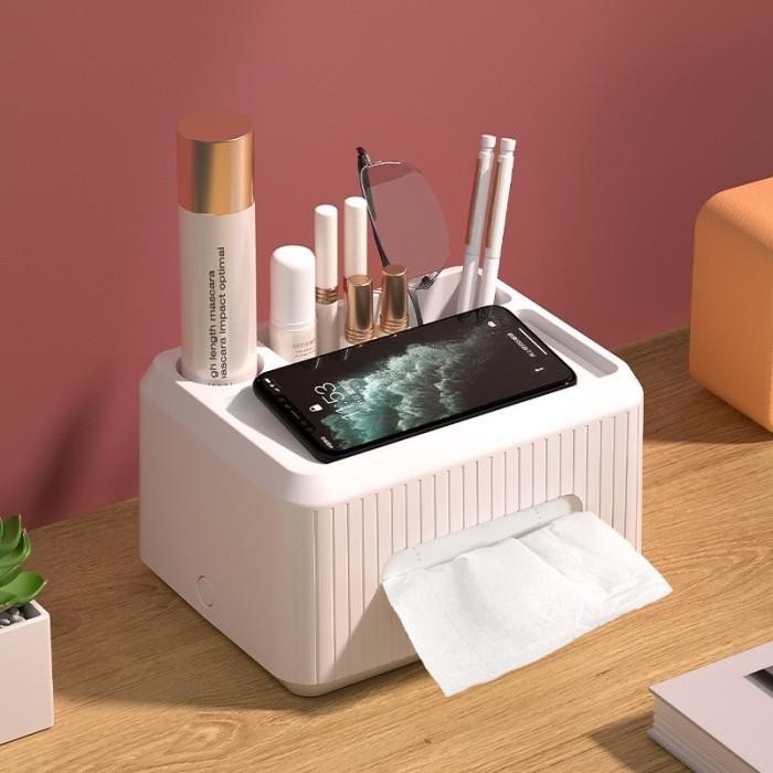 

Stationery Desk Desktop Organizer Rak Alat Tulis Pen Holder Tissue Box