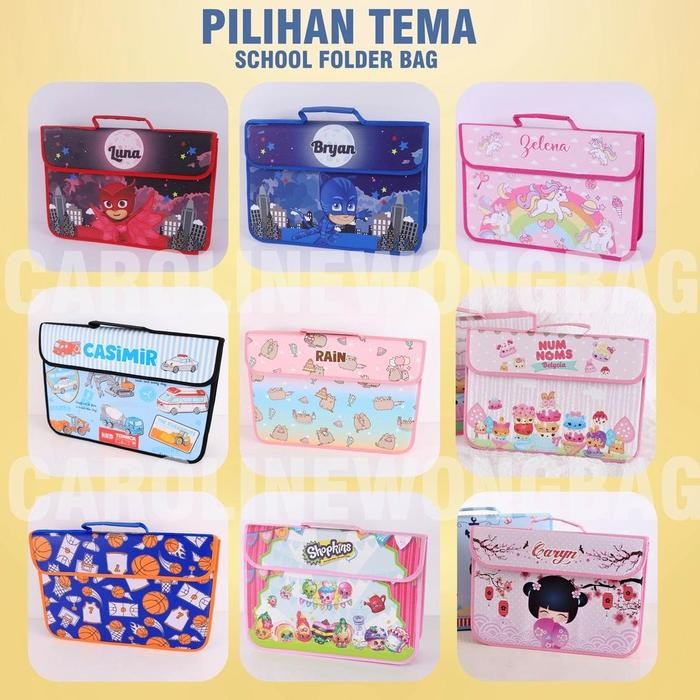 

Tas Folder Dokumen Anak (Po)Custom Nama School Folder Bag