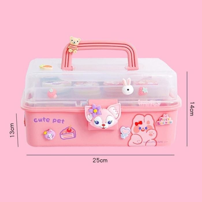 

Kartu Goo Krim DIY/Mainan Stiker Krim Kartun Lucu/235 Buah Stiker Transparan Set Mainan Akun Anak