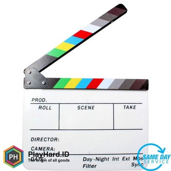 

No.OneBest- Profesional Clapper Board Colorful Acrylic - White