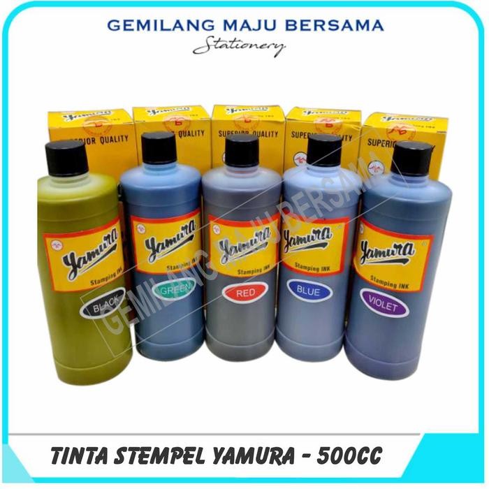 

No.OneBest- Tinta Stempel Yamura 500cc (Biru, Hijau, Hitam, Merah, Violet)