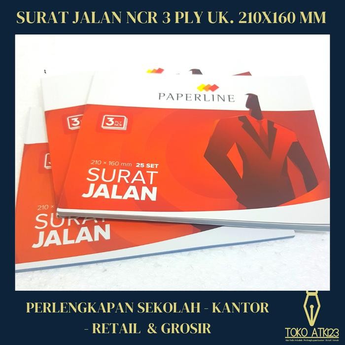 

No.OneBest- Surat Jalan Besar NCR 3 Ply / Rangkap 3 / Merk Paperline / Pth Mrh Kng