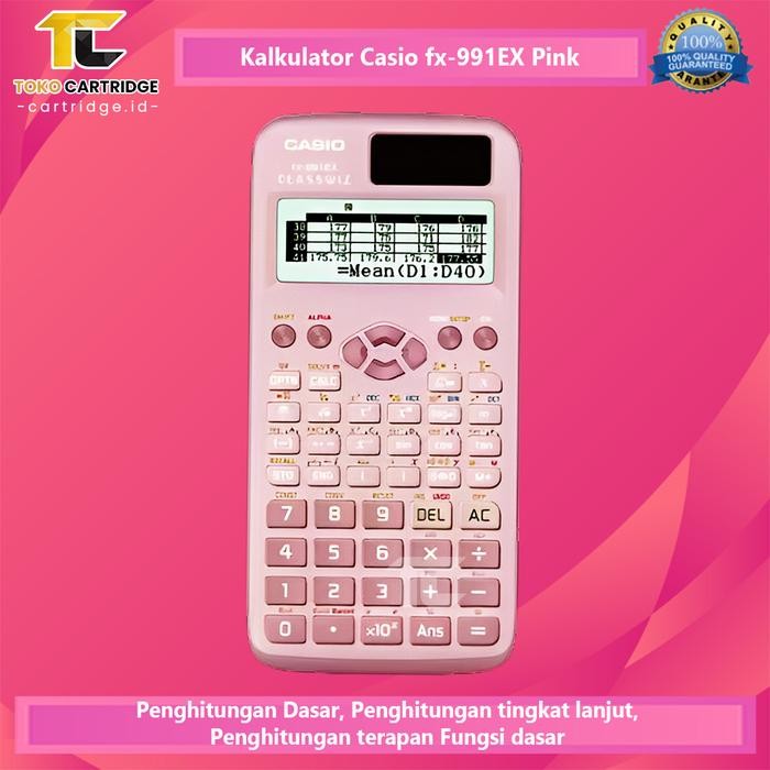 

Kalculator Casio Model Scientific Calculator Fx-991Ex Calkulator Ilmiah Hitam Black Blue Pink Kuliah