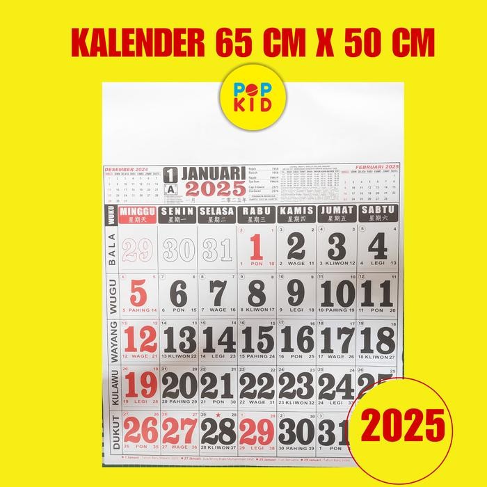 

No.OneBest- PROMO KALENDER KERJA 2023 UKURAN BESAR 50 X 64 CM BEST SELLER