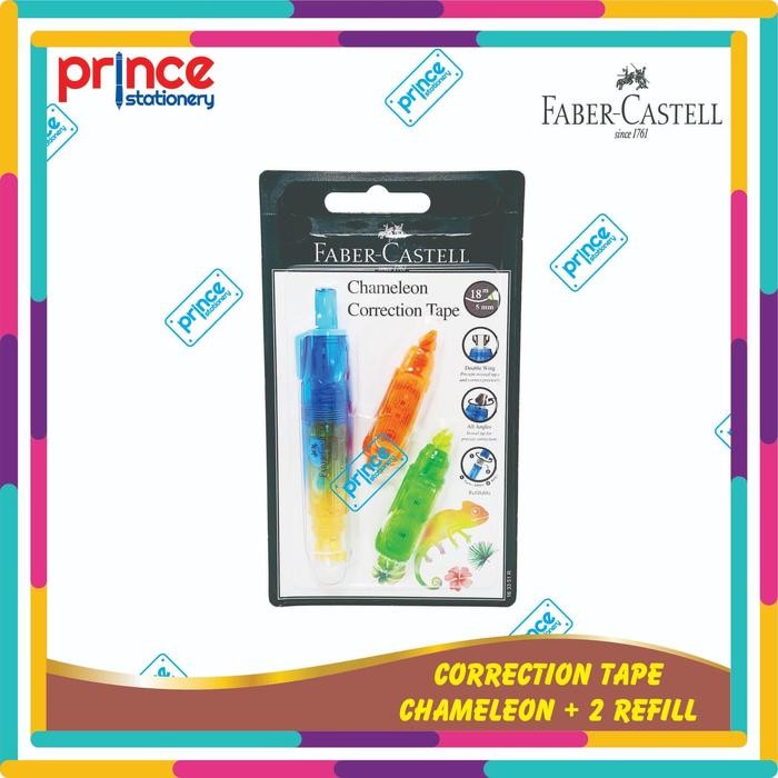 

No.OneBest- FABER CASTELL CORRECTION TAPE CHAMELEON + 2 REFILL