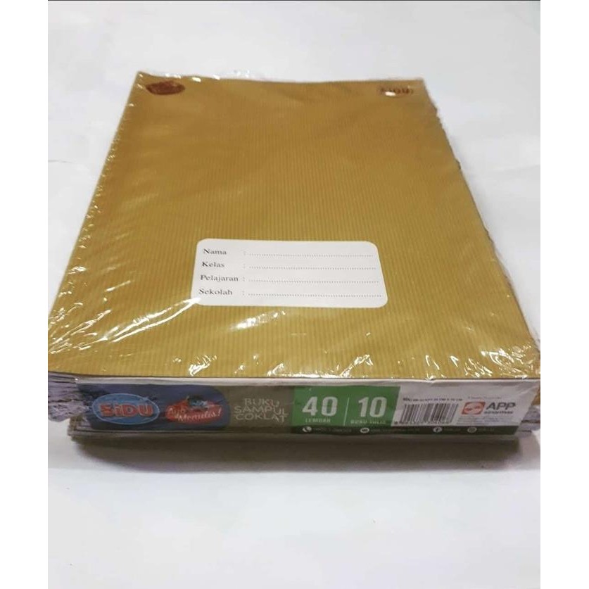 

No.OneBest- BUKU SIDU 40 DS KRAFT - 21X16CM