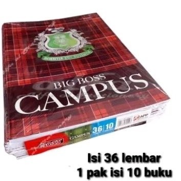 

UM1 BUKU TULIS BBOSS CAMPUS 36 LEMBAR ( 1 PAK ISI 10 BUKU) 100% ASLI BBOSS