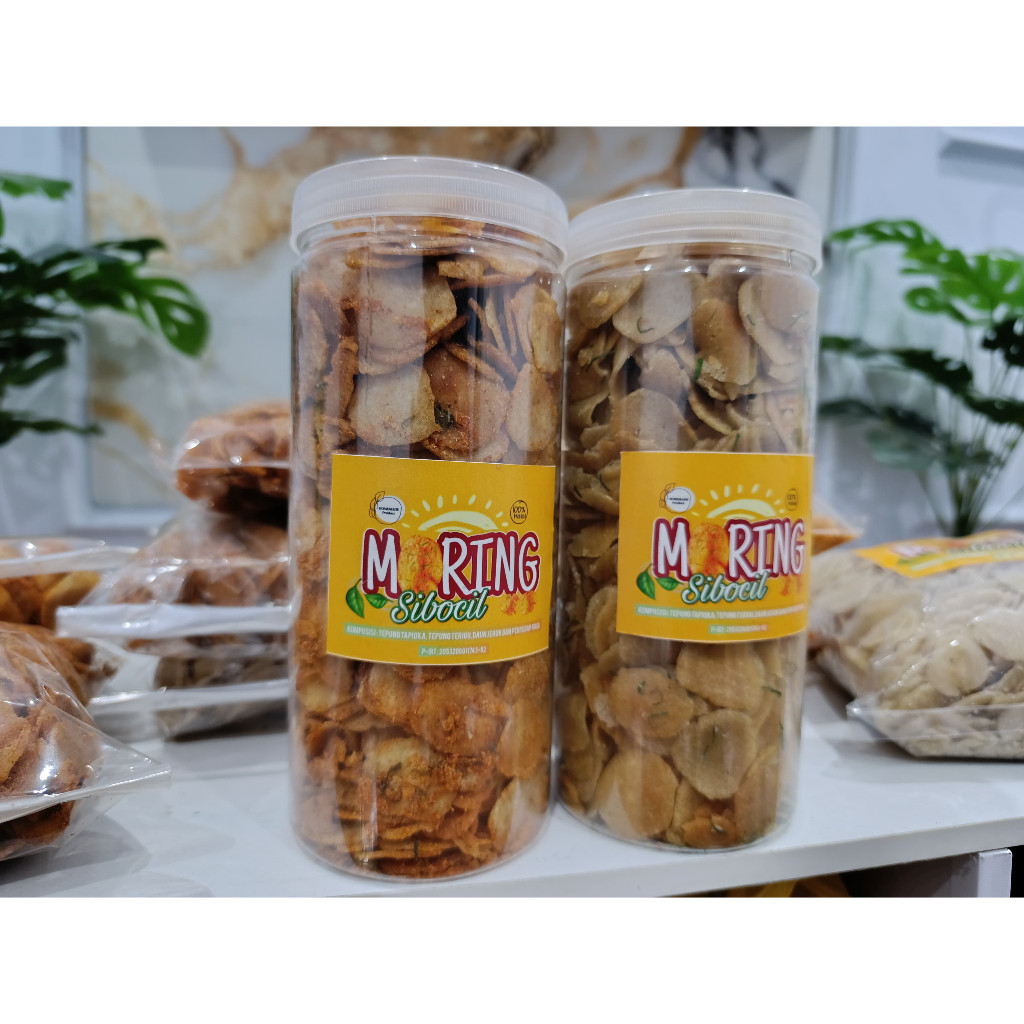 

Cemal Cemil Makyus Moring/Molring Sibocil Toples 500 Gr Keripik Pedas Daun Jeruk Cemilan Citruk