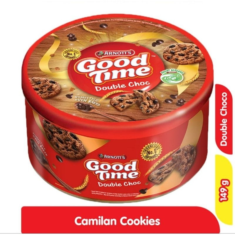 

Cemal Cemil Makyus Good Time Cookies Double Choc 149Gr Exp 28 Januari 2026