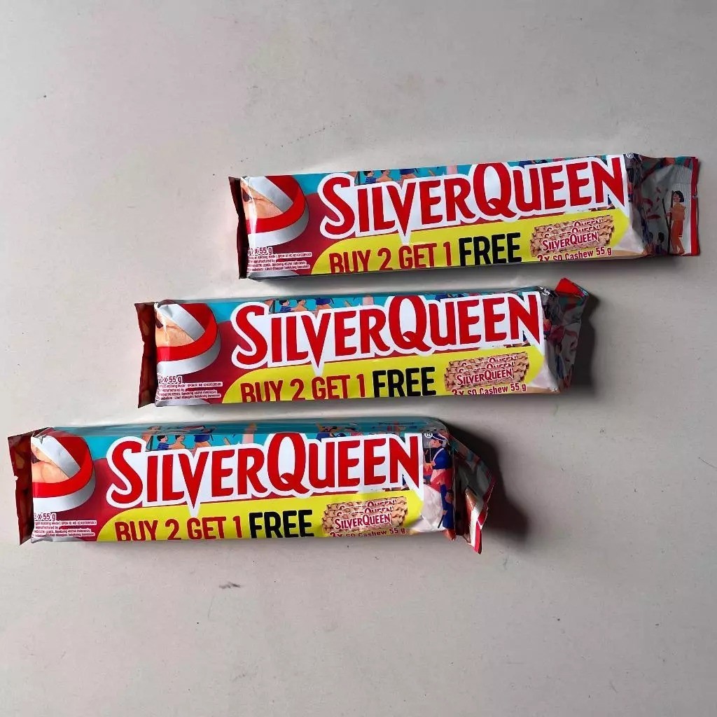 

Cemal Cemil Makyus Silverqueen 55 Gram Buy 2 Get 1 Free (3Pcs) Limited Edition Cashew / Mede