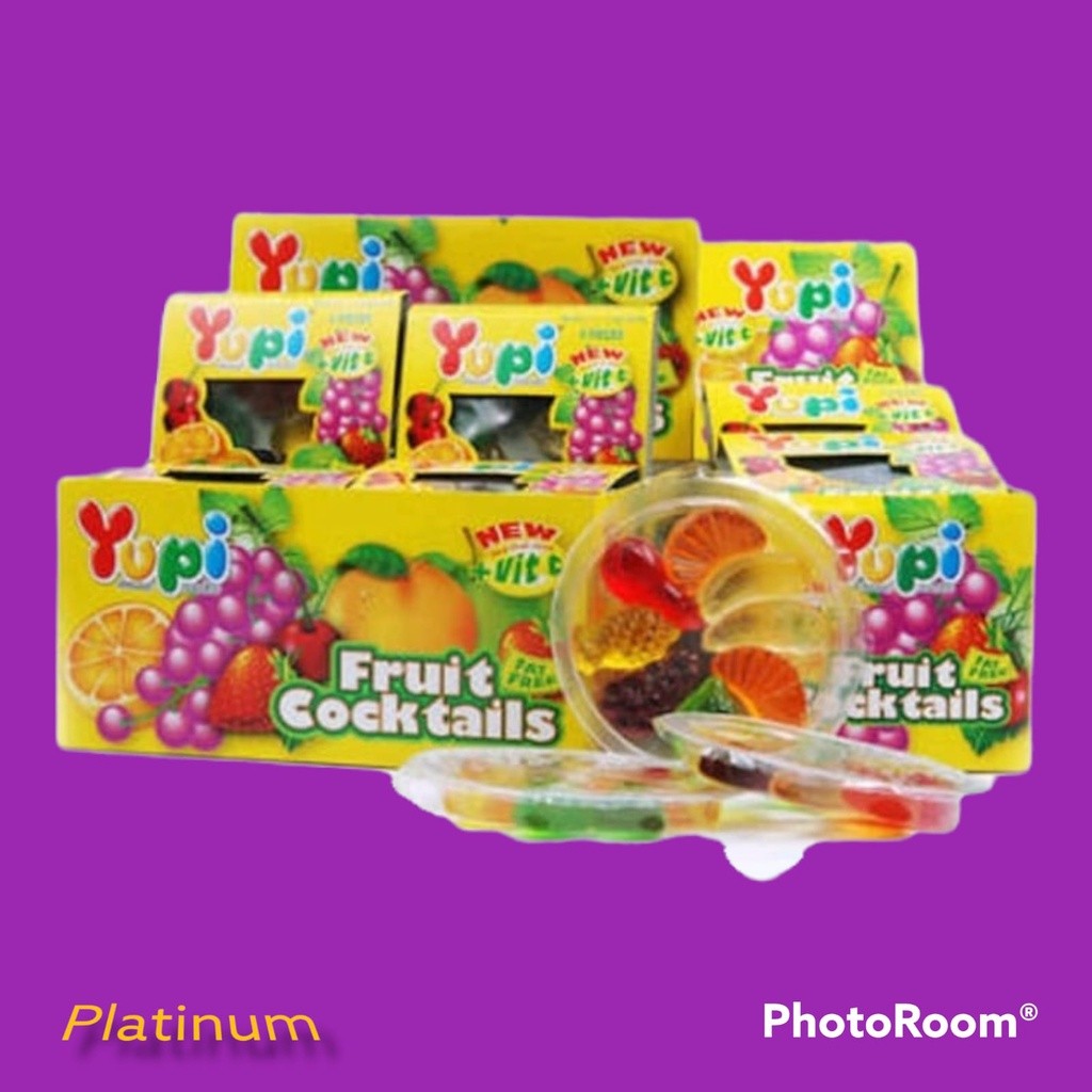 

Cemal Cemil Makyus Yupi Fruit Cocktails 166 G / 12 Pcs @ 14G