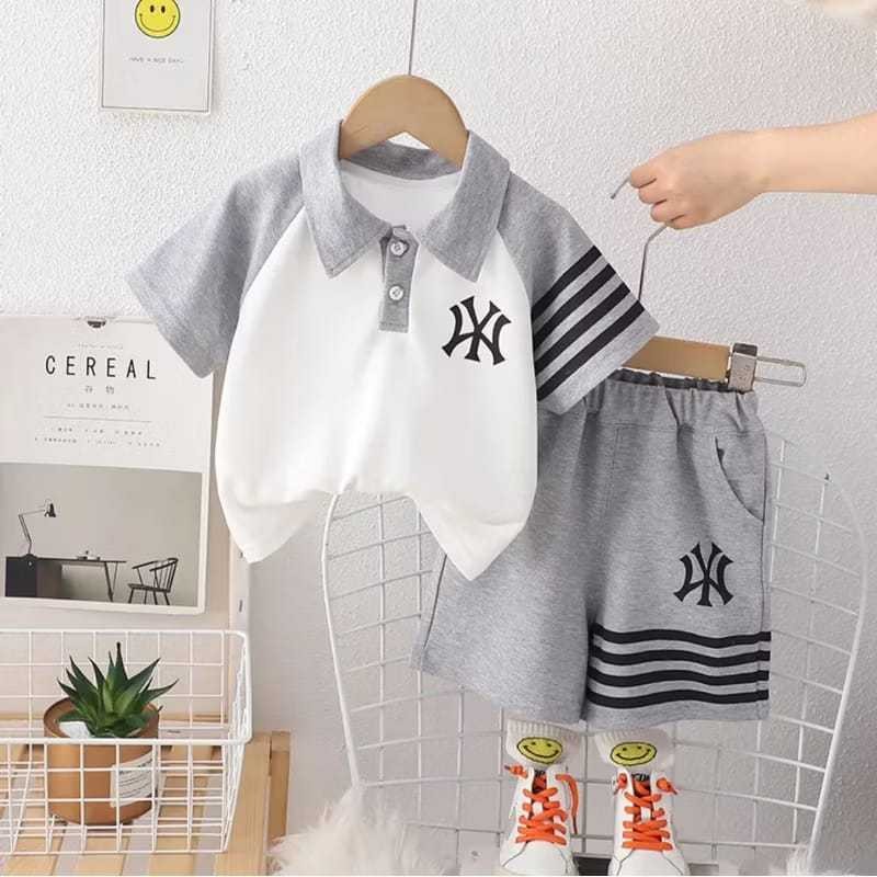 Setelan Anak Lakilaki Oneset Kekinian Sepasang Pakaian Ank2 Bermain Wanset Terbaru 2025 Pria Umur 23