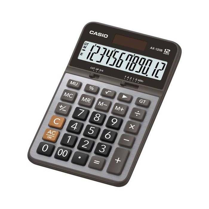 

Kalkulator Kantor/Praktis Tipe Meja Casio Ax-120B Layar Besar 12 Digit