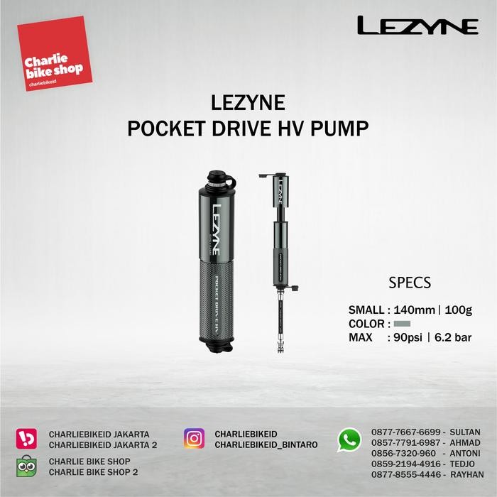 Lezyne Pocket Drive Hv Handpump