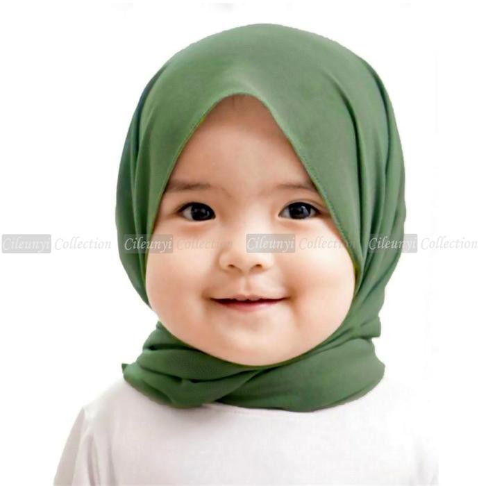 Modiq- Cileunyi Collection Pashmina Carla Pasmina Instan Karet Kerudung Bayi 1-4 Tahun Jilbab