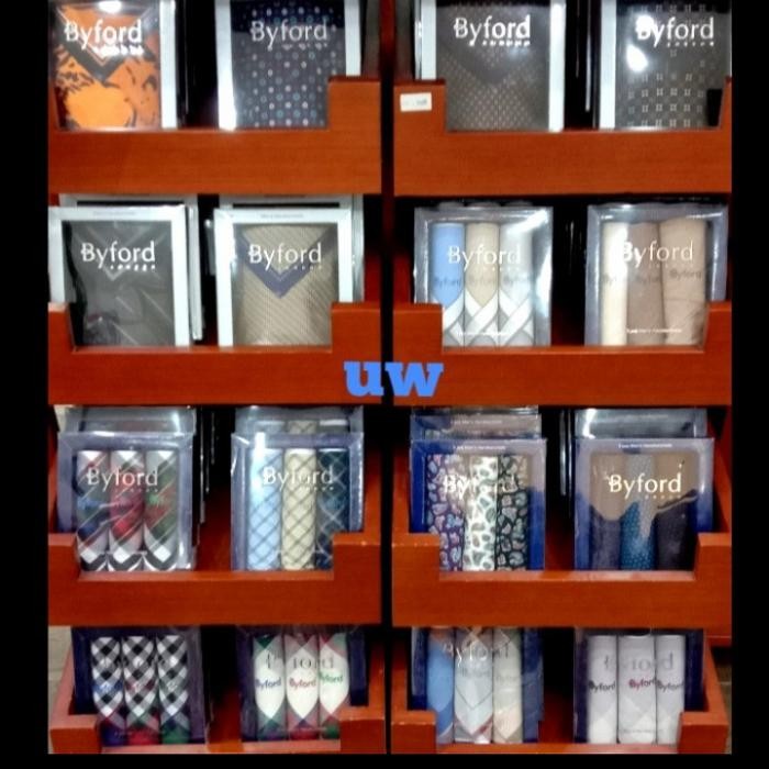 SAPU TANGAN PRIA/WANITA ISI 3 MEREK BY FORD BAHAN CATON 100% ORIGINAL