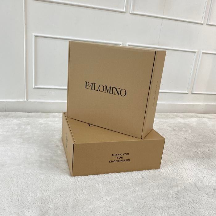 Tukuparty Palomino Box Brown Sedang [Packaging Tas]