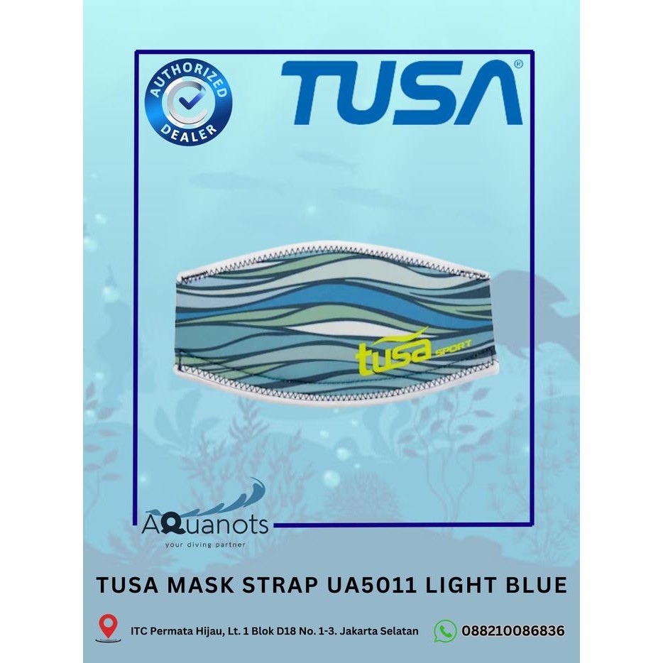 ready stok tusa diving mask cover strap neoprene ua5011 lb masker alat snorkeling original