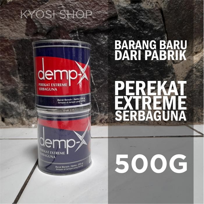 

Lem Perekat Extreme Serbaguna Demp-X Dempx 500Gr Basah Dalam Air #Gratisongkir